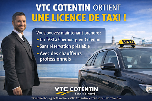 VTC Cotentin Taxi Cherbourg